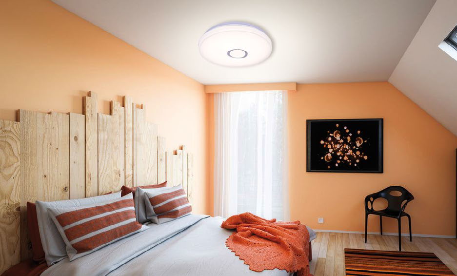 Plafón led redondo aro cromo Xenon Plafón led redondo aro cromo Xenon