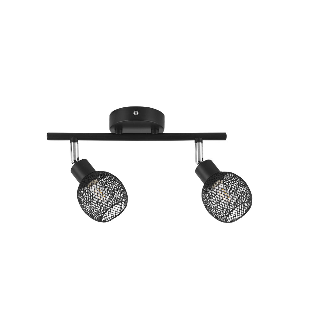 Barra 2 focos orientables rejilla marrón Siria