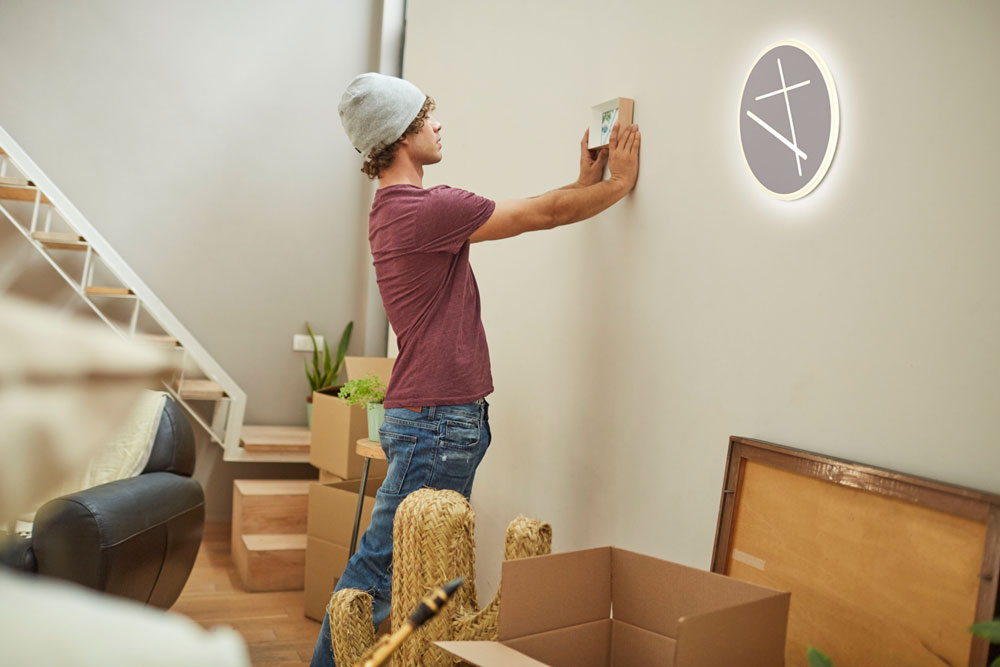 Plafón led redondo blanco arena Kenzo