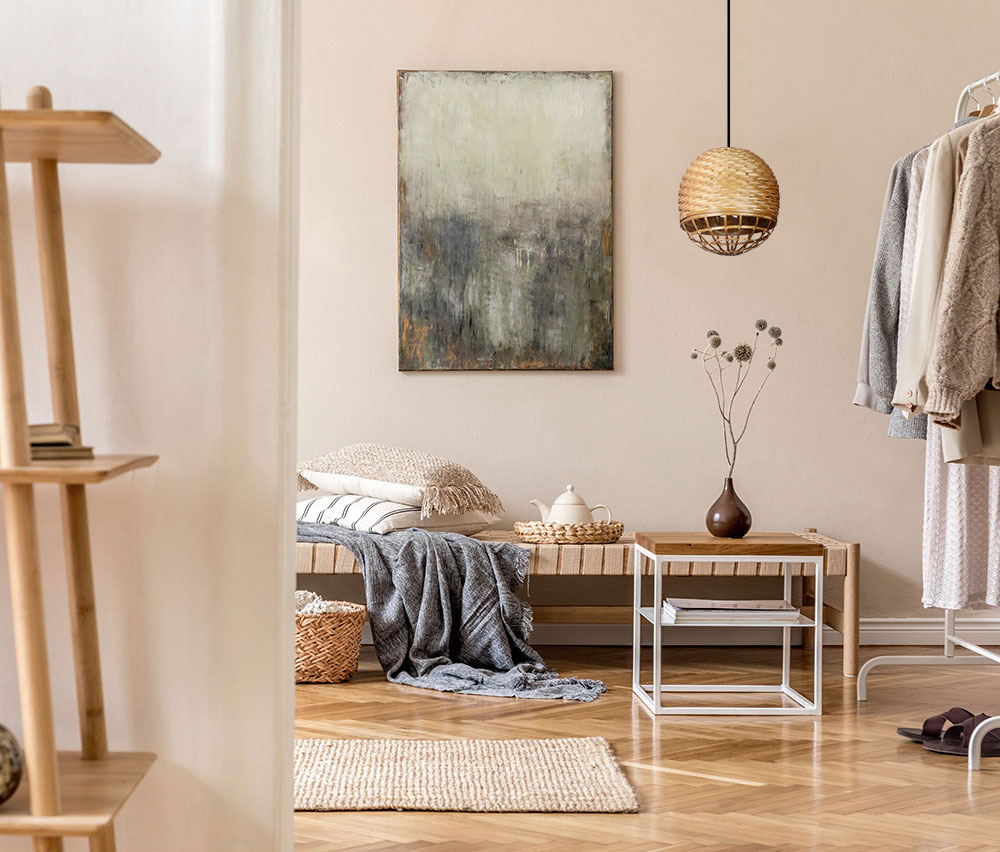 Lámpara colgante 1 luz bambú Fargesia 3