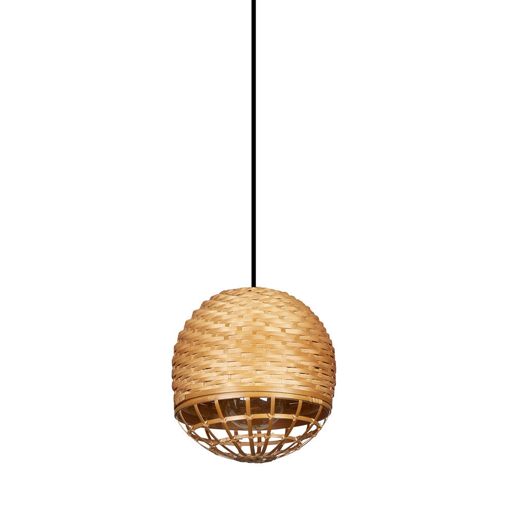 Lámpara colgante 1 luz bambú Fargesia 3
