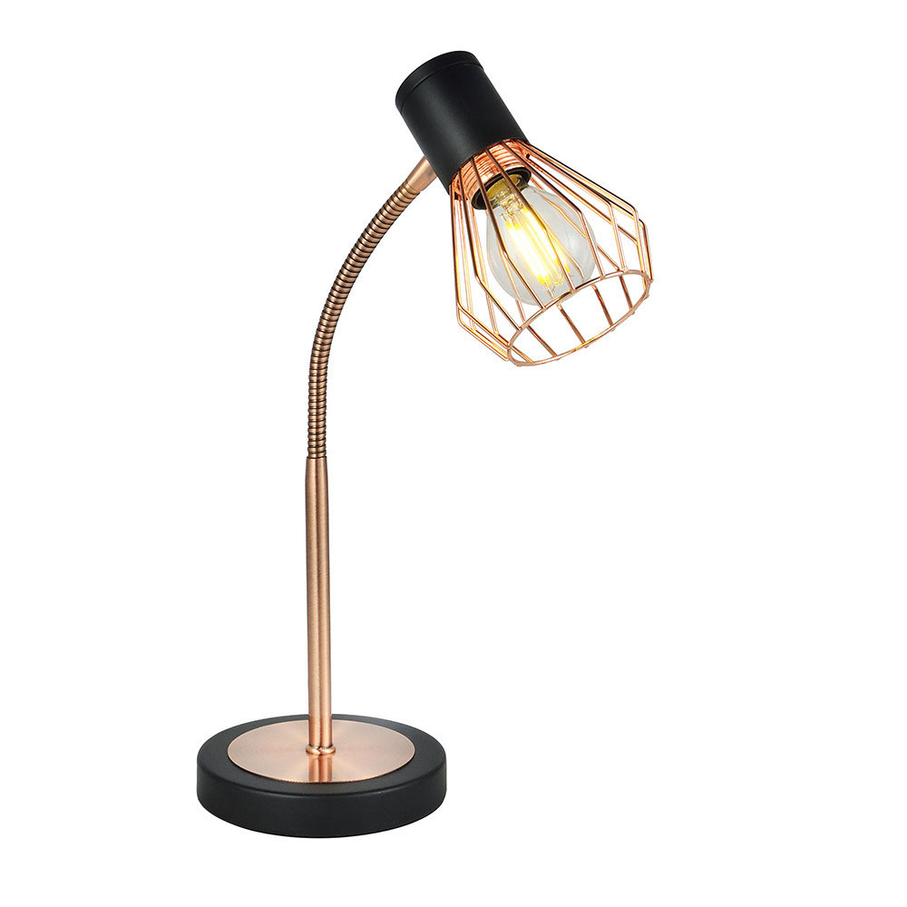 Lámpara mesa flexo tulipa rejilla San Petersburgo