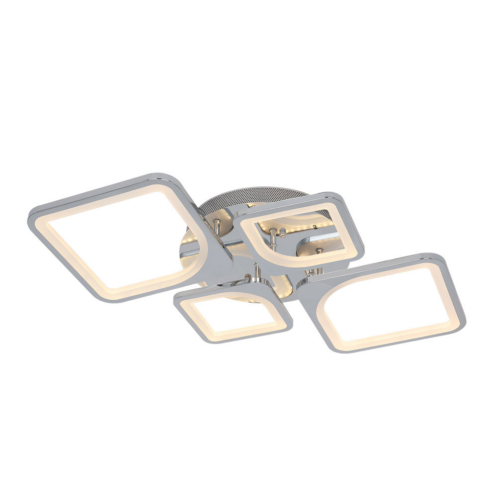 Plafón led 86W cromo 3 tonos regulables Elara