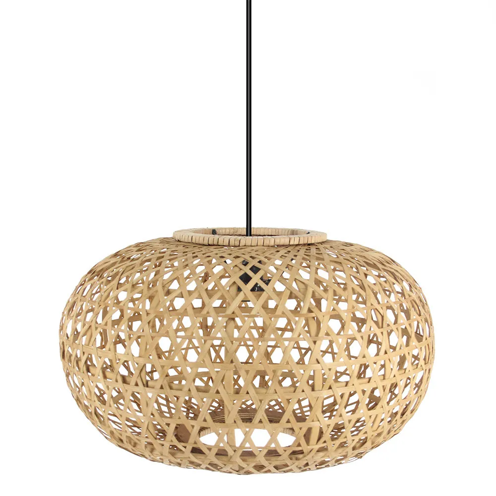 Lámpara colgante pantalla bambú Ponte