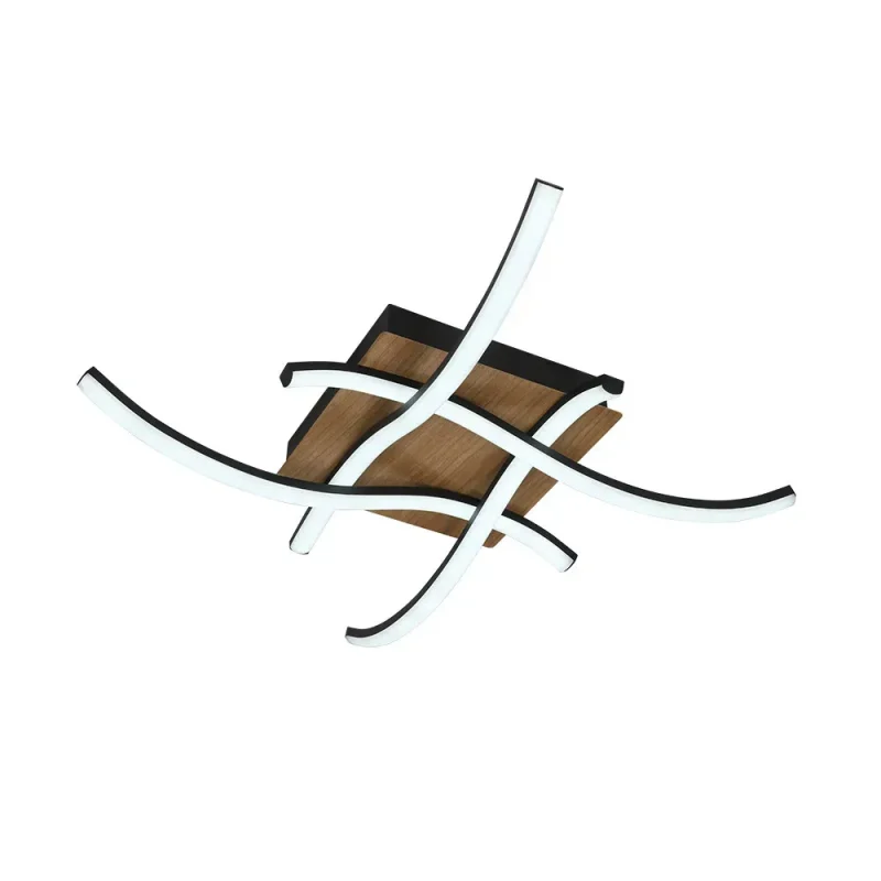 Plafón 4 barras led intensidad regulable onduladas Murray